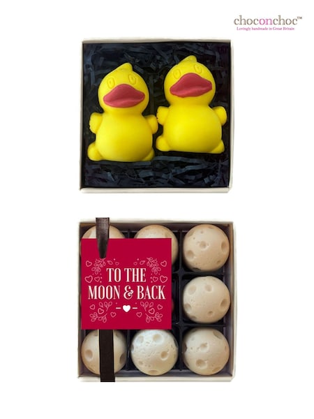 Choc on Choc I Love You to The Moon and Back & Quackers For You Chocolate Box (H19938) | £22