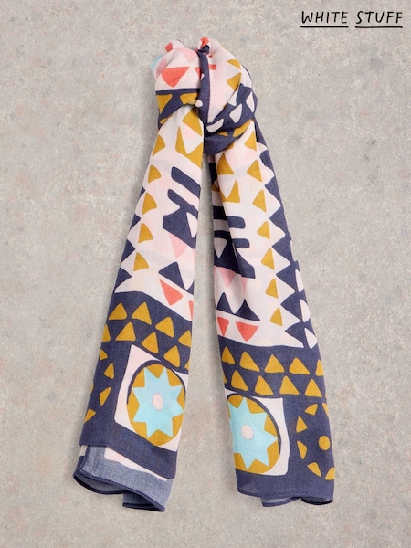 White Stuff Multi Sundance Mosaic Square Scarf (H19953) | £25