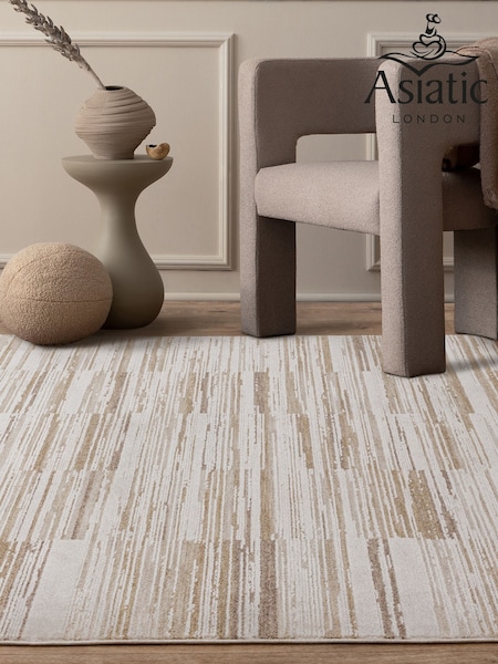 Asiatic Rugs Beige Anders Stripe Rug (H19982) | £109 - £349