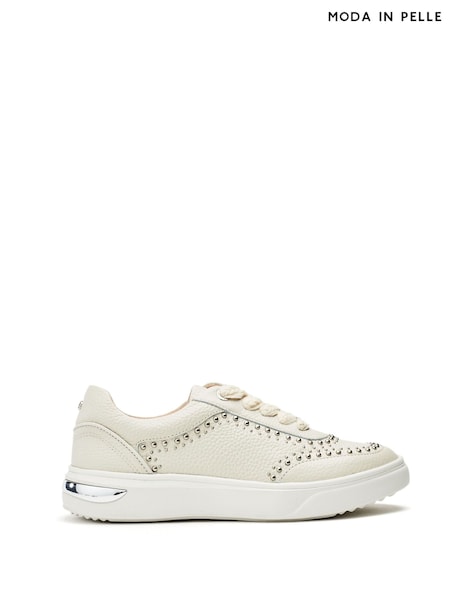 Moda in Pelle Bay Studded Chunky Sole Leather Trainers (H20061) | £109