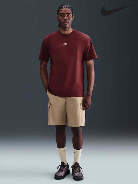 Nike Red Gold Sportswear Premium Essentials T-Shirt (H20213) | £38