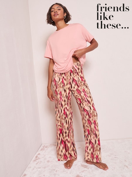 Friends Like These Pink Animal Nightwear Set (H20311) | £22