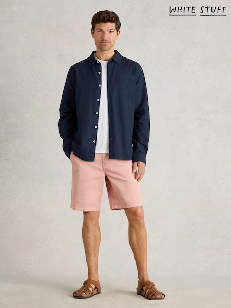 White Stuff Blue Ely Long Sleeve Shirt (H20317) | £55