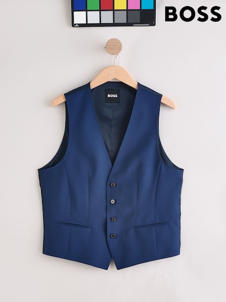 BOSS Blue Slim-Fit Tailored Waistcoat (H20325) | £139
