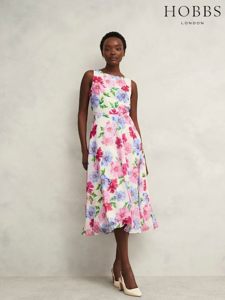 Hobbs White Carly Dress (H20332) | £169