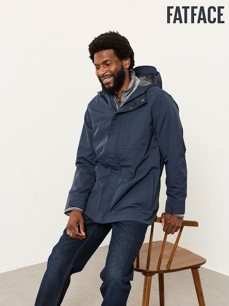 FatFace Navy Waterproof  Jacket (H20362) | £99