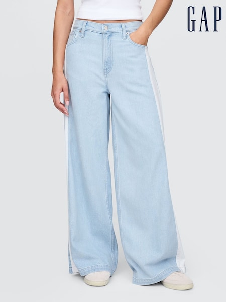 Gap Blue Mid Rise UltraSoft Baggy Jeans (H20394) | £65