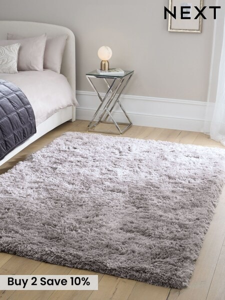 Light Grey Sumptuously Soft Rug (H20789) | £70 - £290