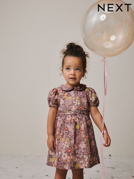 Mink Brown Character Collar Prom Dress (3mths-8yrs) (H20796) | £22 - £28