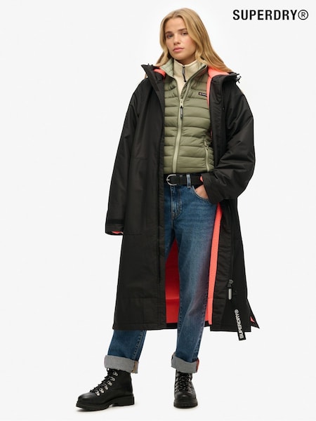 Superdry Black Windbreaker Logo Changing Robe (H20898) | £125