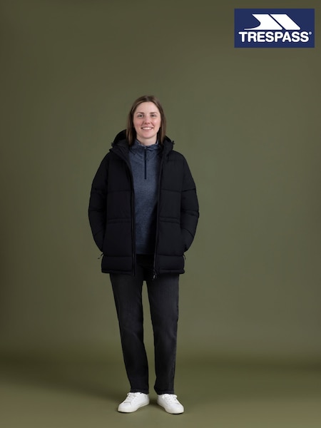 Trespass Female Pinchi Rainwear Black Jacket (H21497) | £52