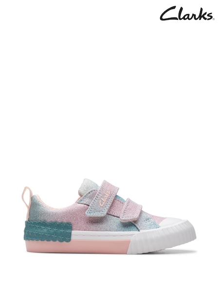 Clarks Pastel Pink Foxing Brill T. Canvas Shoes (H21509) | £28