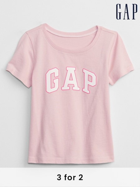 Gap Pink Logo T-Shirt (H21541) | £10