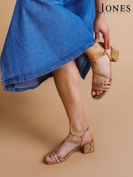 Jones Bootmaker Ginette2 Heeled Leather Sandals (H21557) | £89