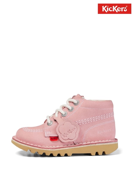Kickers Pink Kick Hi Zip Boots (H21729) | £55
