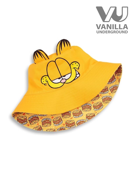 Vanilla Underground Orange Reversible Garfield Bucket Hat (H21831) | £14