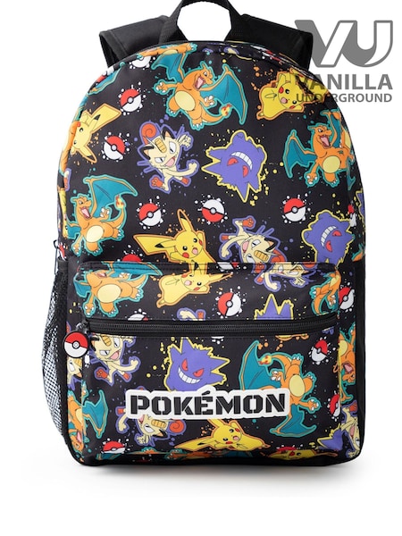 Vanilla Underground Black Boys Pokemon Backpack (H21835) | £24