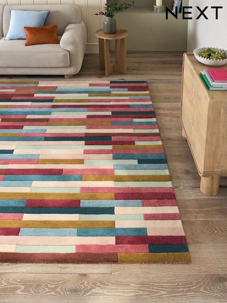 Multi Rio Broken Stripes Rug (H21841) | £95 - £265