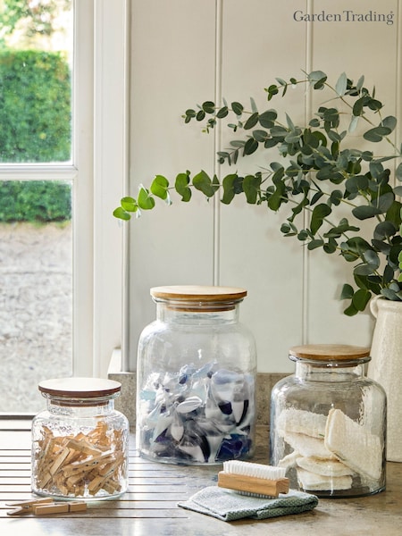Garden Trading Clear and Natural Hawling Storage Jar (H22088) | £35