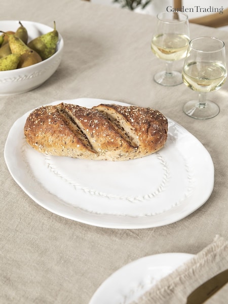 Garden Trading White Overton Platter (H22099) | £45