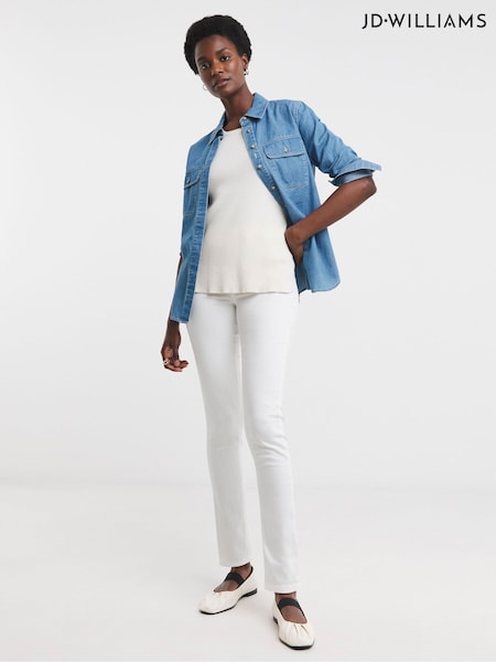 JD Williams White Slim Leg Jeggings (H22155) | £25