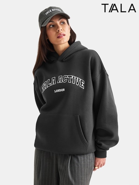 TALA Black Active Embroidered Hoodie (H22194) | £59