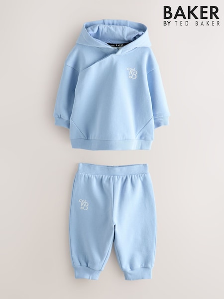 Baker By Ted Baker Blue Hoodie and Joggers 2 Piece Set (H22221) | £30 - £33