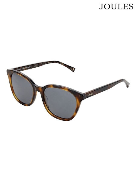 Joules Brown Round Sunglasses (H22227) | £75