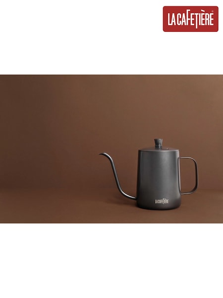 La Cafetiere Black Stainless Steel Black Stovetop Goose Neck Kettle (H22338) | £30