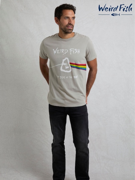 Weird Fish Grey Carp Side Artist 100% Cotton T-Shirt (H22361) | £28