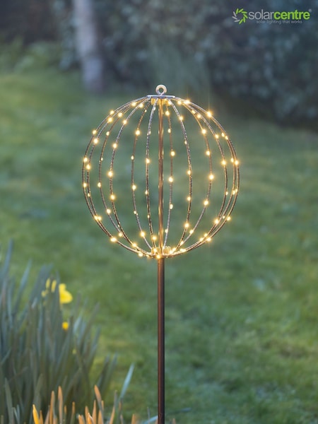 SolarCentre Warm White Shadforth Solar Sphere Stake Light (H22416) | £19