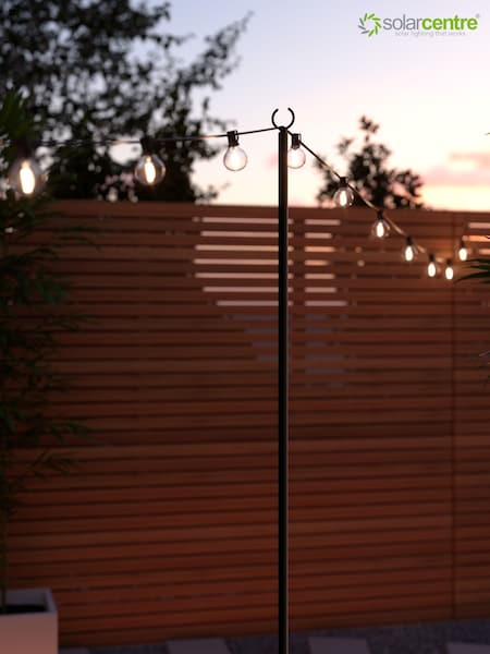 SolarCentre Black Farnworth Festoon 2.7m Height Adjustable Pole (H22417) | £39