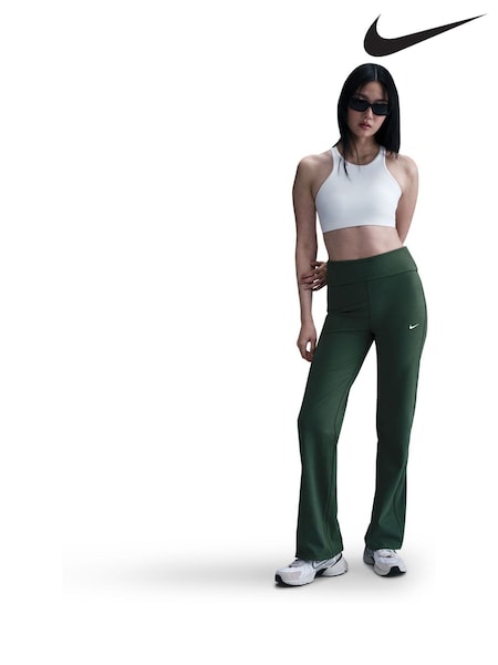 Nike Black High Waisted Flared Leggings (H22433) | £55