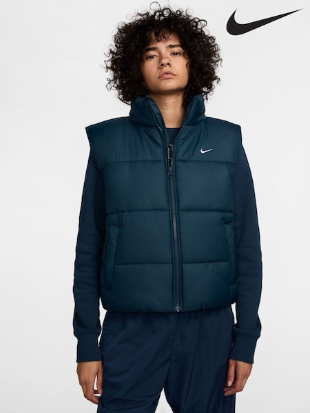 Nike Navy Classic Puffer Gilet (H22435) | £100