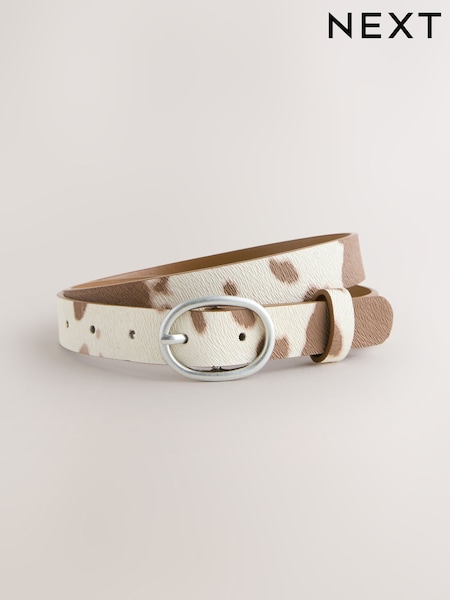 Cow Ecru Cream Belt (H22462) | £7 - £8