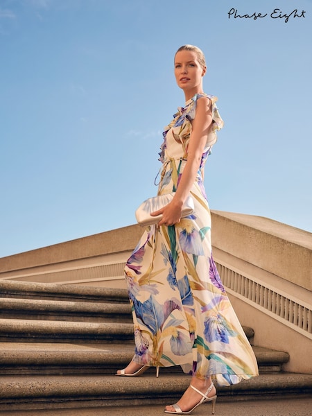 Phase Eight Purple Rachel Printed Dress (H22480) | £189