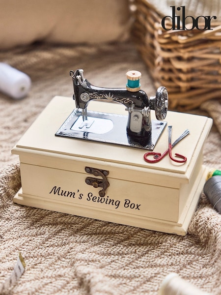 Personalised Vintage Sewing Box by Dibor (H22538) | £28