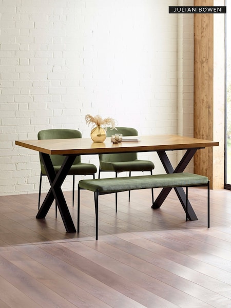 Julian Bowen Set of 2 Green Leonie Dining Chairs (H22571) | £250