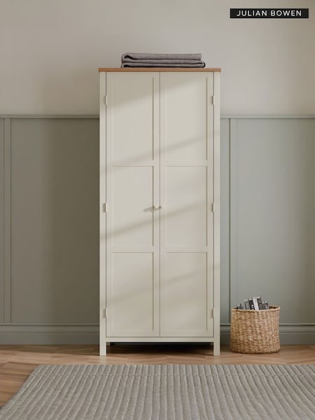Julian Bowen Cream Coxmoor Double Wardrobe (H22572) | £460