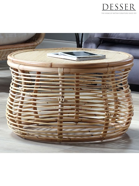 Desser Natural Royal Rattan Coffee Table (H22682) | £250
