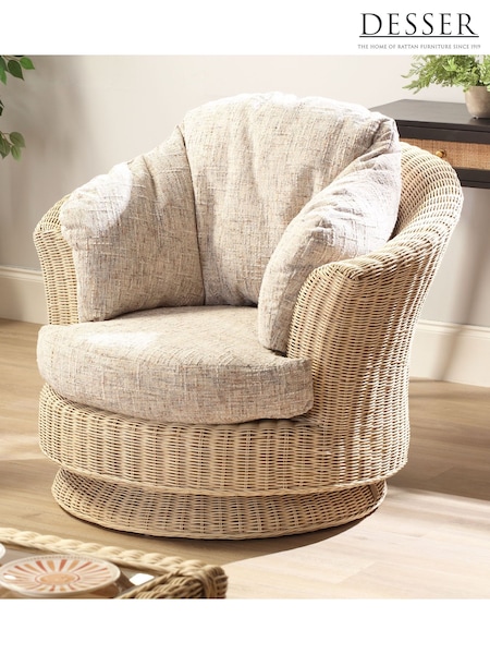 Desser Natural Burford Rattan Conservatory Tub Chair (H22683) | £700