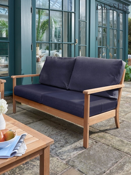 Desser Natural Fabric Beijing Rattan 2 Seater Sofas (H22689) | £637