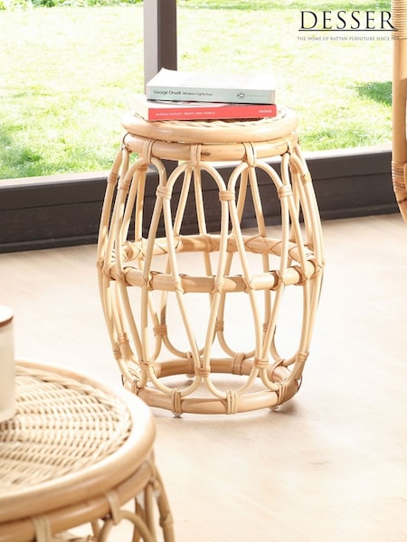 Desser Natural Beijing Rattan Side Table (H22692) | £90