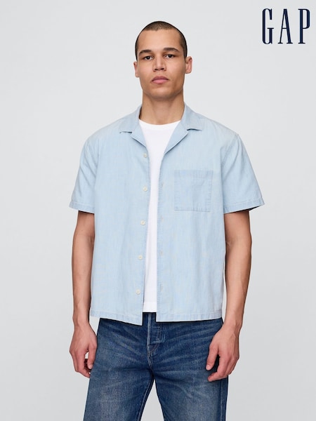 Gap Blue Relaxed Denim Shirt (H22698) | £40