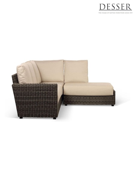 Desser Grey Ascot Rattan Garden Choice LHF Corner Sofa (H22703) | £2,708