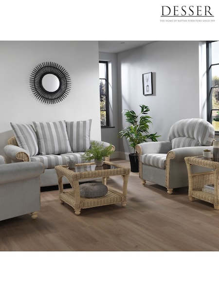 Desser 5 Piece Natural Samford Scatter Back Rattan Sofa Set (H22714) | £2,600