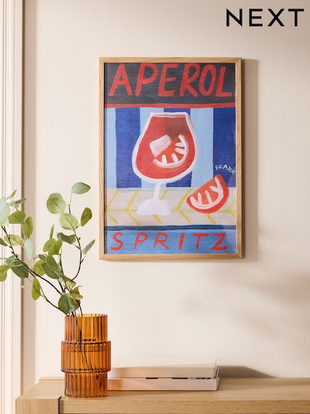 Blue Artist Collection Frankie Thorp Aperol Wall Art (H22748) | £26