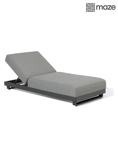 Maze Zinc Grey Ibiza Garden Sunlounger (H22780) | £766