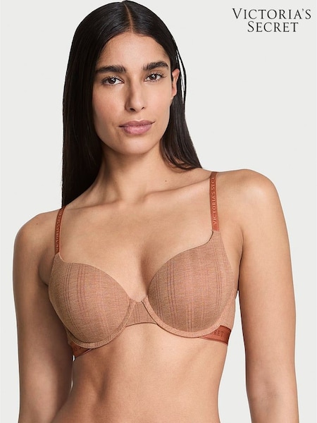 Victoria's Secret Heather Rosewood Nude Full Cup Push Up Modal Bra (H22845) | £39