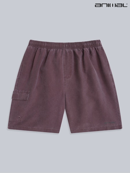 Animal Purple Mens Reeva Swim Water Resistant Shorts (H23205) | £32